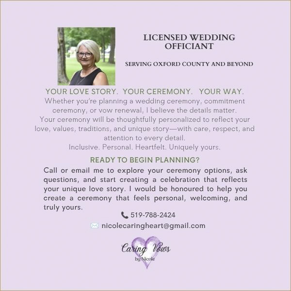 Caring Vows by Nicole — sponsor